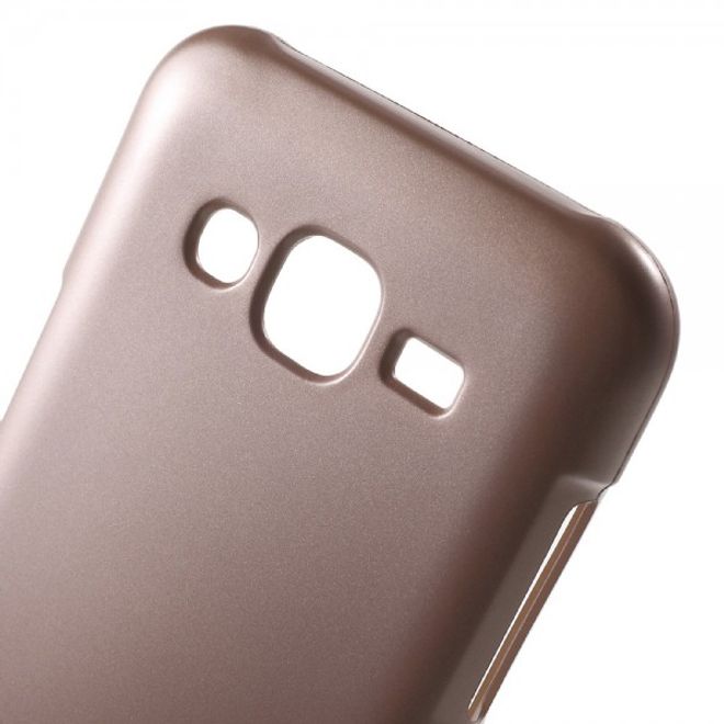 Goospery - Samsung Galaxy J5 (2015) Handy Hülle - TPU Soft Case - i Jelly Metal Series - rosegold