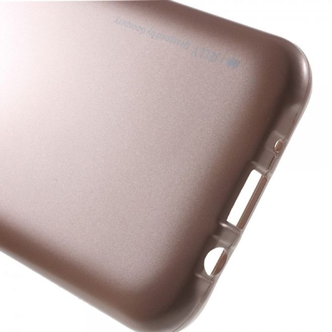 Goospery - Samsung Galaxy J5 (2015) Handy Hülle - TPU Soft Case - i Jelly Metal Series - rosegold