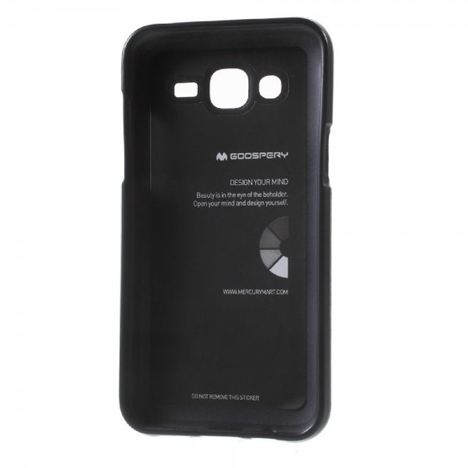 Goospery - Samsung Galaxy J5 (2015) Handy Hülle - TPU Soft Case - i Jelly Metal Series - navy