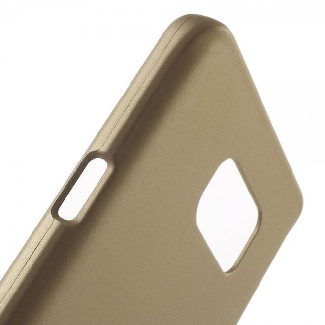 Samsung Galaxy Note 5 Gummiertes Hart Plastik Case - champagnerfarben