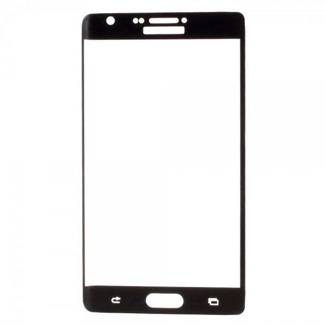 Samsung Galaxy Note Edge Schutzfolie aus gehärtetem Glas (deckt das ganze Display ab) - schwarz