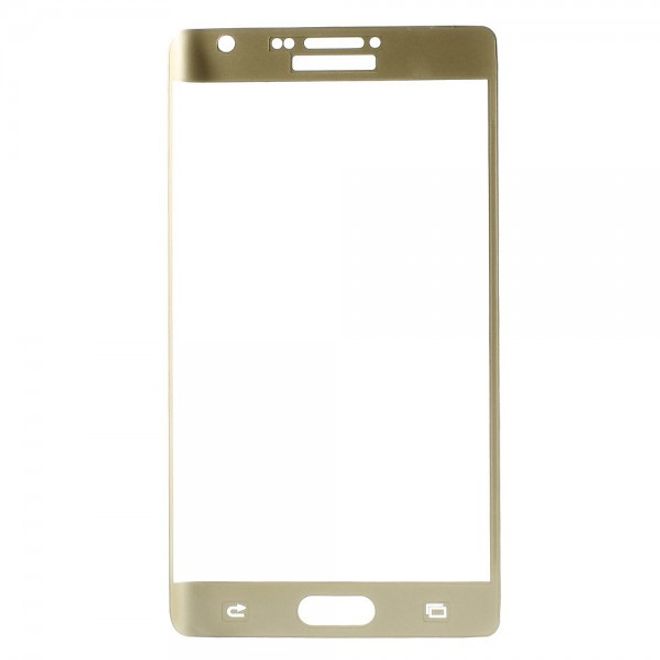 Samsung Galaxy Note Edge Schutzfolie aus gehärtetem Glas (deckt das ganze Display ab) - gold