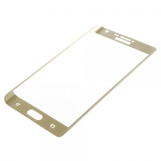 Samsung Galaxy Note Edge Schutzfolie aus gehärtetem Glas (deckt das ganze Display ab) - gold