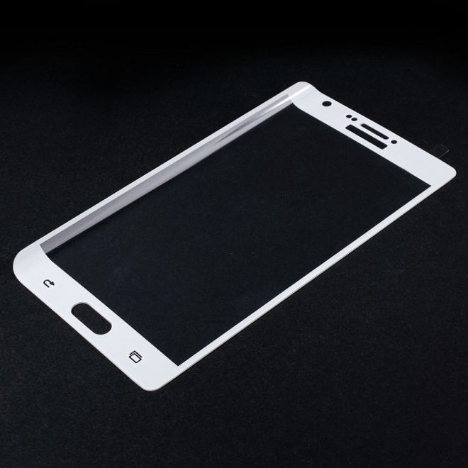 Samsung Galaxy Note Edge Schutzfolie aus gehärtetem Glas (deckt das ganze Display ab) - weiss