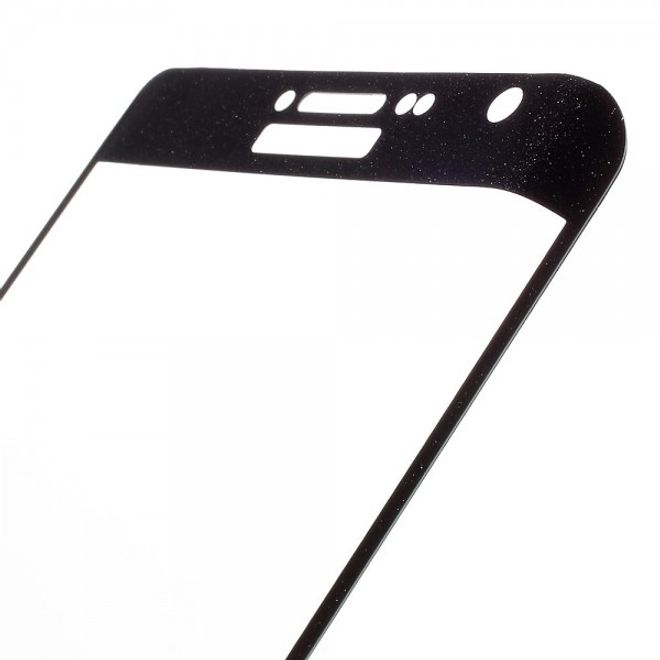 Samsung Galaxy Note Edge Schutzfolie aus gehärtetem Glas (deckt das ganze Display ab) - schwarz