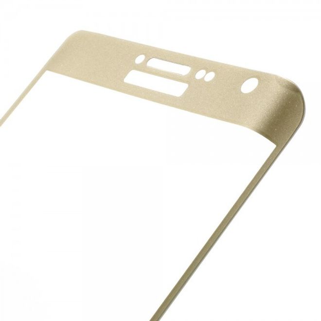 Samsung Galaxy Note Edge Schutzfolie aus gehärtetem Glas (deckt das ganze Display ab) - gold