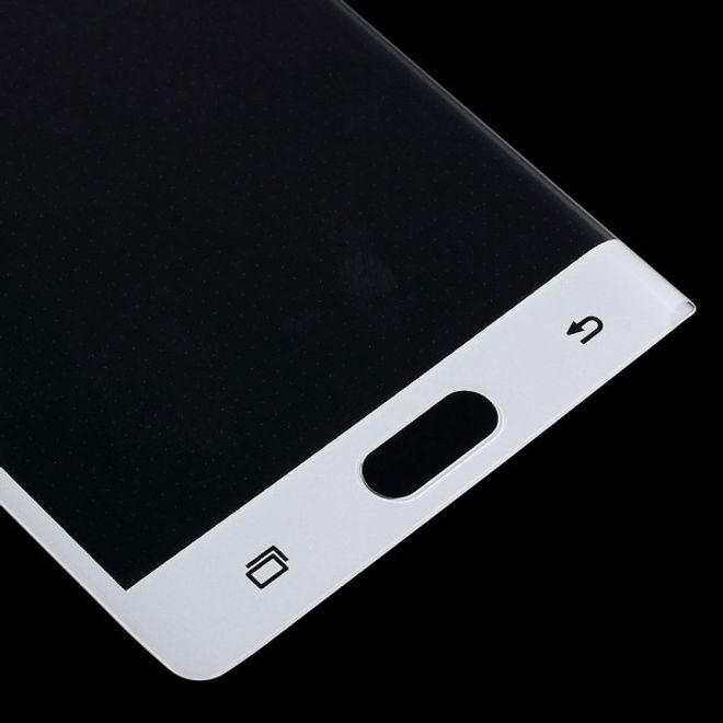 Samsung Galaxy Note Edge Schutzfolie aus gehärtetem Glas (deckt das ganze Display ab) - weiss