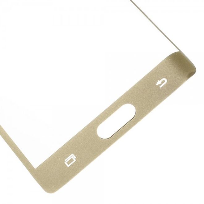 Samsung Galaxy Note Edge Schutzfolie aus gehärtetem Glas (deckt das ganze Display ab) - gold