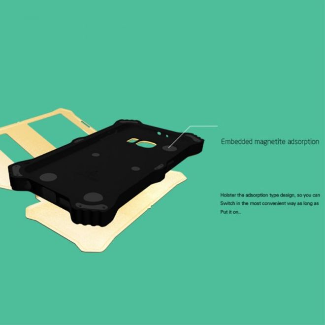 Galaxy S6 Edge Love Mei MK2 Robuste Aluminium und Silikon Case Hülle - weiss