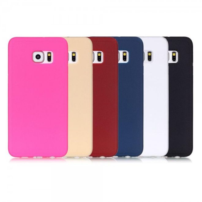 Galaxy S6 Edge Plus Elastische, solide Plastik Case Hülle - champagnerfarben