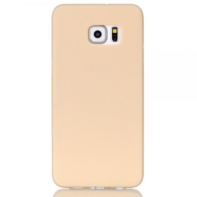 Galaxy S6 Edge Plus Elastische, solide Plastik Case Hülle - champagnerfarben