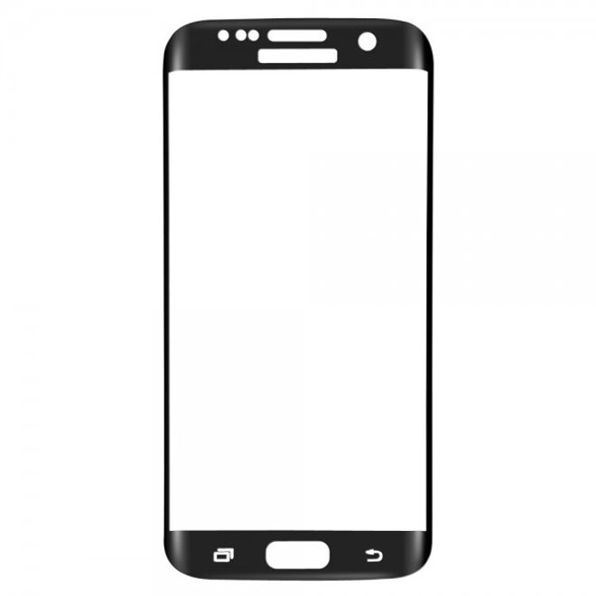 Samsung Galaxy S7 Edge Baseus Schutzfolie aus gehärtetem Glas (reicht über die gesamte Vorderseite) - schwarz