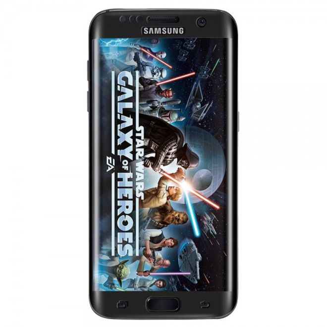 Samsung Galaxy S7 Edge Baseus Schutzfolie aus gehärtetem Glas (reicht über die gesamte Vorderseite) - schwarz