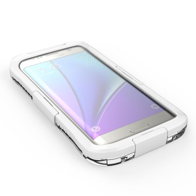 Samsung Galaxy S7 Edge Case - Hülle aus Plastik - bis 24 Stunden und bis max. 10m wasserdicht - weiss
