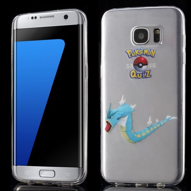Samsung Galaxy S7 Edge Elastische, dünne Plastik Cover Gummihülle mit Pokemon Garados