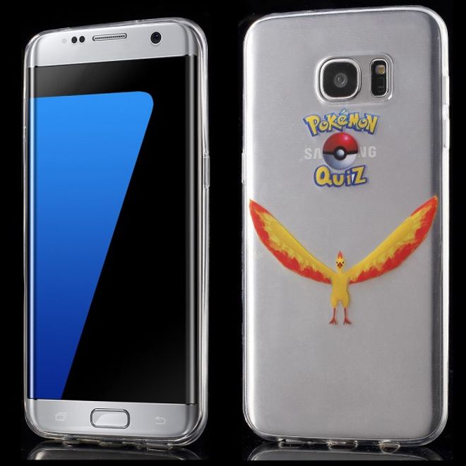 Samsung Galaxy S7 Edge Elastische, dünne Plastik Cover Gummihülle mit Pokemon Lavados