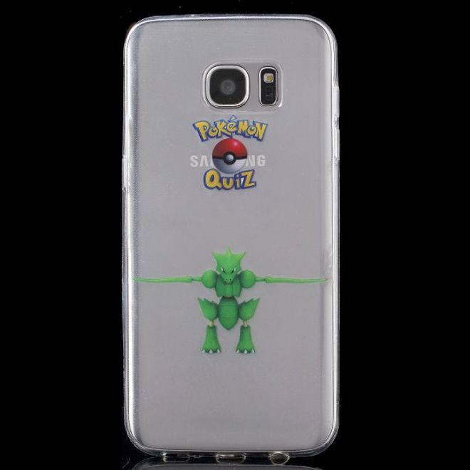 Samsung Galaxy S7 Edge Elastische, dünne Plastik Cover Gummihülle mit Pokemon Sichlor