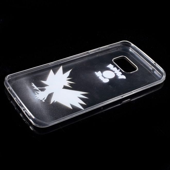 Samsung Galaxy S7 Edge Elastische, dünne Plastik Cover Gummihülle mit Pokemon Zapdos