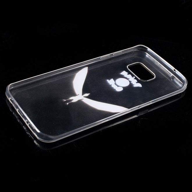 Samsung Galaxy S7 Edge Elastische, dünne Plastik Cover Gummihülle mit Pokemon Lavados