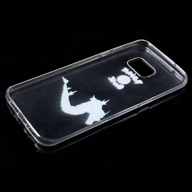 Samsung Galaxy S7 Edge Elastische, dünne Plastik Cover Gummihülle mit Pokemon Garados