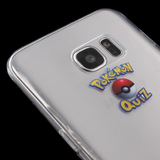 Samsung Galaxy S7 Edge Elastische, dünne Plastik Cover Gummihülle mit Pokemon Sichlor