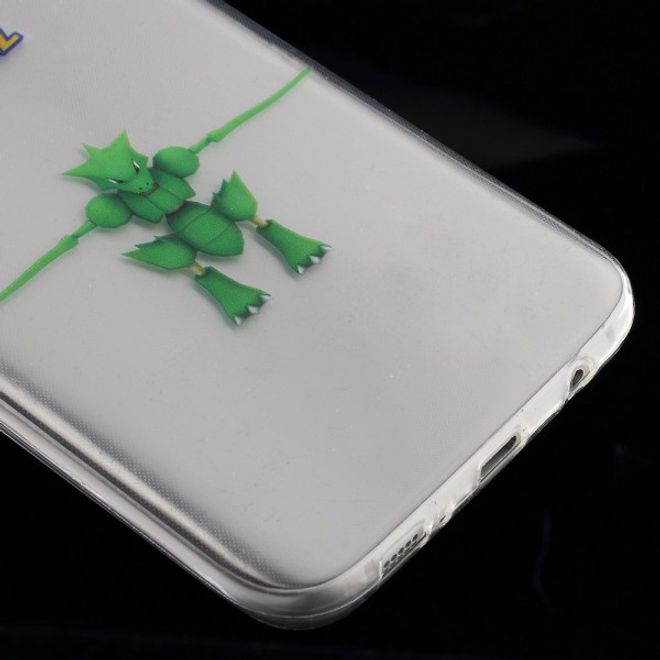 Samsung Galaxy S7 Edge Elastische, dünne Plastik Cover Gummihülle mit Pokemon Sichlor