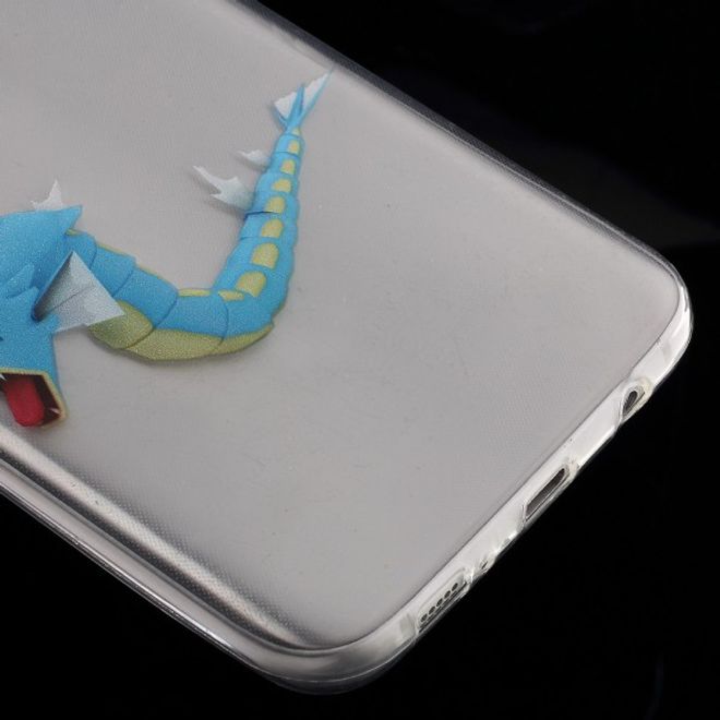 Samsung Galaxy S7 Edge Elastische, dünne Plastik Cover Gummihülle mit Pokemon Garados