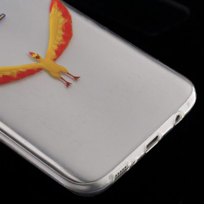 Samsung Galaxy S7 Edge Elastische, dünne Plastik Cover Gummihülle mit Pokemon Lavados