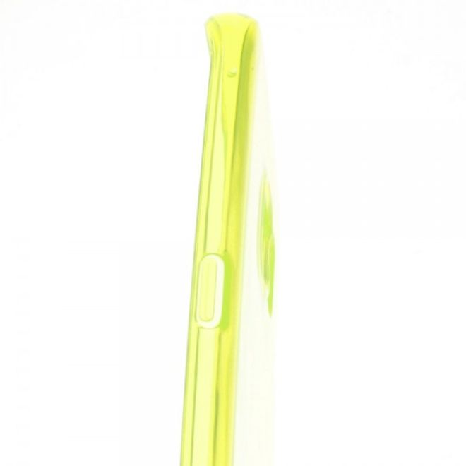 Samsung Galaxy S7 Edge Elastische, durchsichtige Plastik Case Hülle - gelb