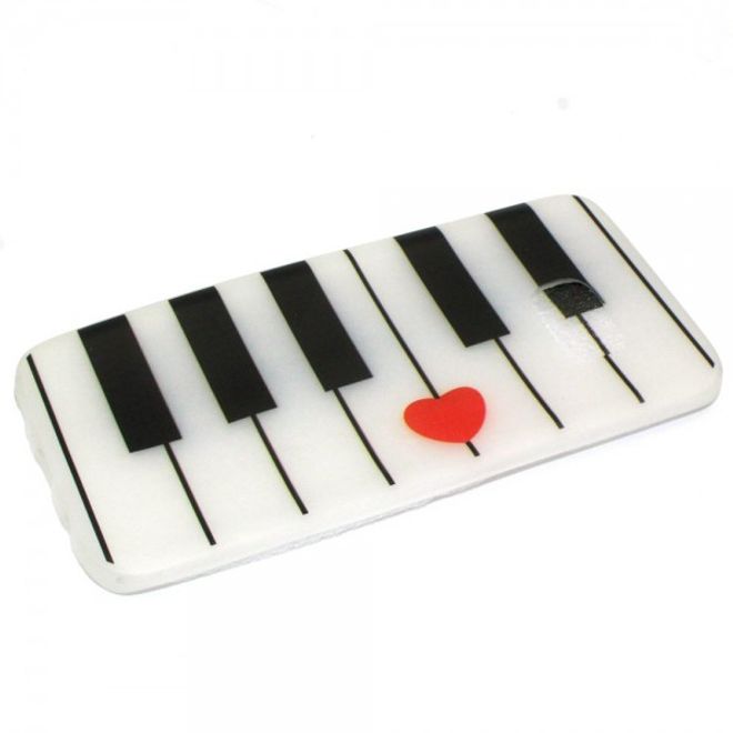 Samsung Galaxy S7 Edge Elastische, leuchtende Plastik Case Hülle mit Klaviertasten