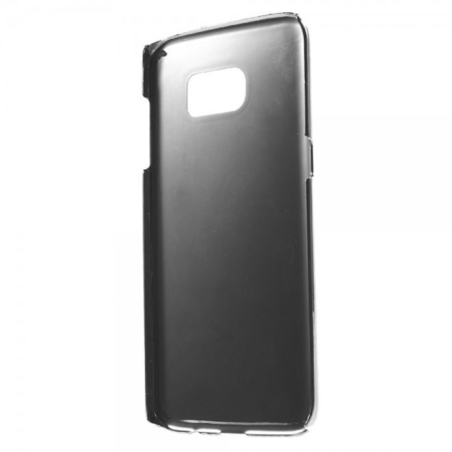 Samsung Galaxy S7 Edge Glitzernde Hart Plastik Case Handy Hülle - schwarz