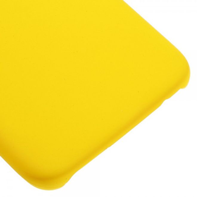 Samsung Galaxy S7 Edge Gummierte Hart Plastik Case Handy Hülle - gelb