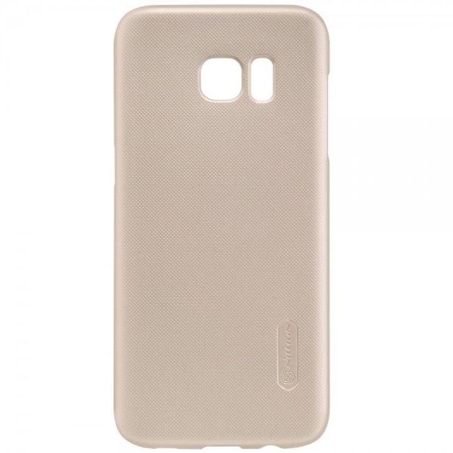 Samsung Galaxy S7 Edge Matte, hochwertige Hart Plastik Case Hülle von Nillkin - gold