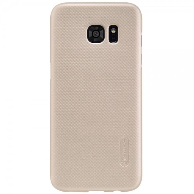 Samsung Galaxy S7 Edge Matte, hochwertige Hart Plastik Case Hülle von Nillkin - gold