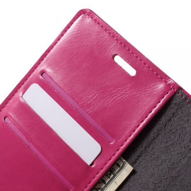 Goospery - Samsung Galaxy S7 Edge Hülle - Handy Bookcover - Bluemoon Flip Series - pink