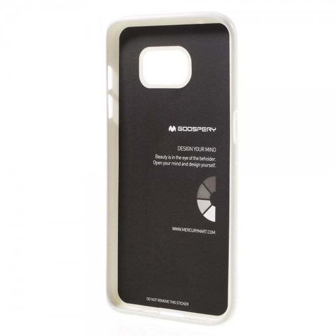 Goospery - Samsung Galaxy S7 Edge Handy Hülle - TPU Soft Case - Pearl Jelly Series - weiss