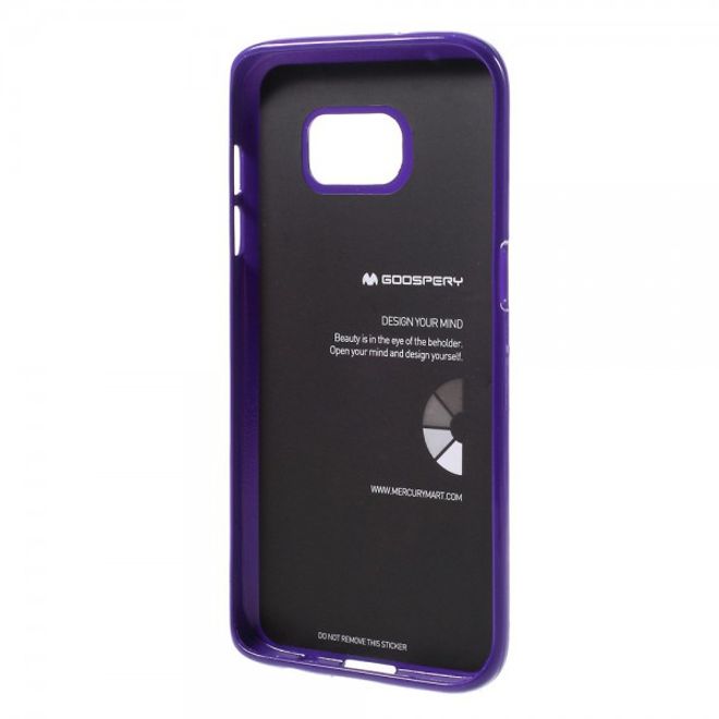 Goospery - Samsung Galaxy S7 Edge Handy Hülle - TPU Soft Case - Pearl Jelly Series - purpur