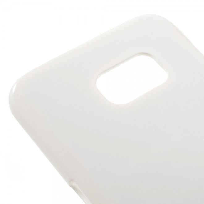 Goospery - Samsung Galaxy S7 Edge Handy Hülle - TPU Soft Case - Pearl Jelly Series - weiss