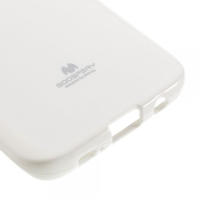 Goospery - Samsung Galaxy S7 Edge Handy Hülle - TPU Soft Case - Pearl Jelly Series - weiss