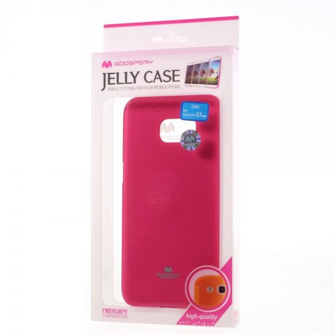 Goospery - Samsung Galaxy S7 Edge Handy Hülle - TPU Soft Case - Pearl Jelly Series - pink