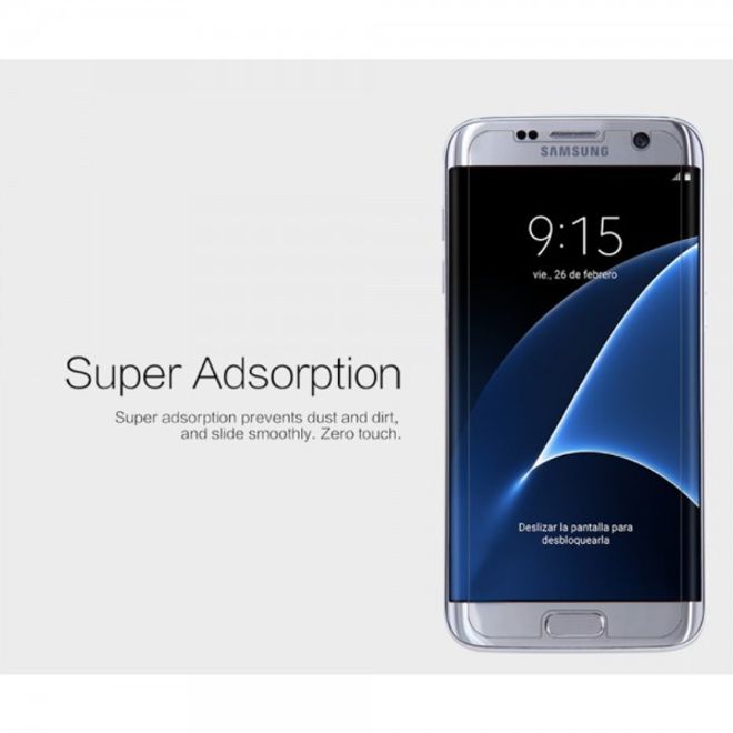 Samsung Galaxy S7 Edge Schutzfolie mit Anti-Fingerabdruck Beschichtung von Nillkin (ohne abgerundete Ecken)