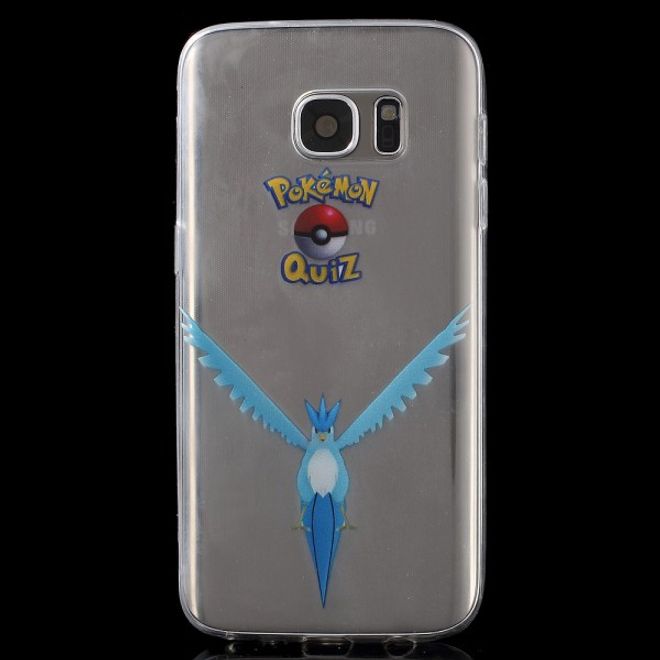 Samsung Galaxy S7 Elastische, dünne Plastik Cover Gummihülle mit Pokemon Arktos
