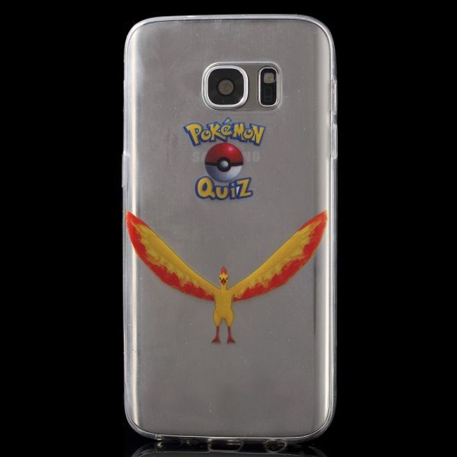Samsung Galaxy S7 Elastische, dünne Plastik Cover Gummihülle mit Pokemon Lavados