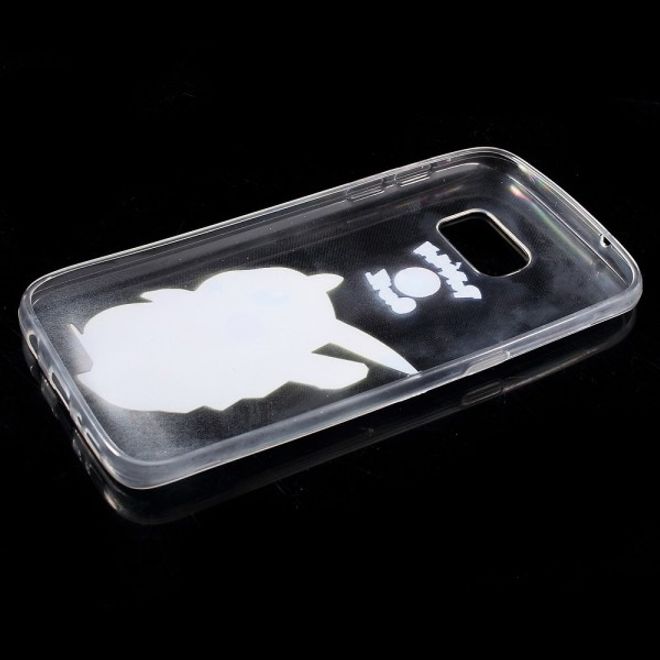 Samsung Galaxy S7 Elastische, dünne Plastik Cover Gummihülle mit Pokemon Pickachu