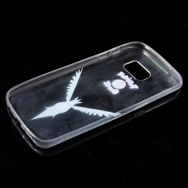 Samsung Galaxy S7 Elastische, dünne Plastik Cover Gummihülle mit Pokemon Arktos