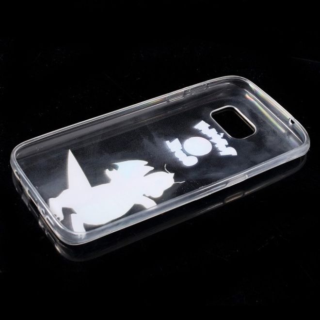 Samsung Galaxy S7 Elastische, dünne Plastik Cover Gummihülle mit Pokemon Dragoran