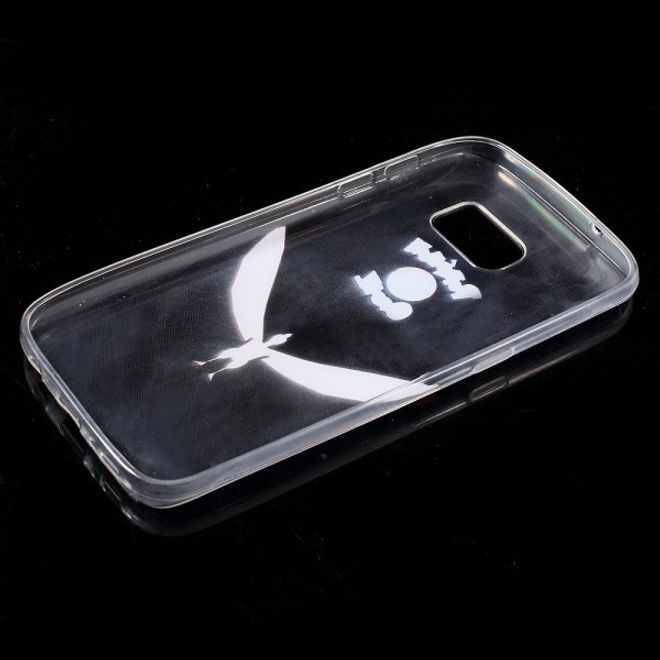 Samsung Galaxy S7 Elastische, dünne Plastik Cover Gummihülle mit Pokemon Lavados