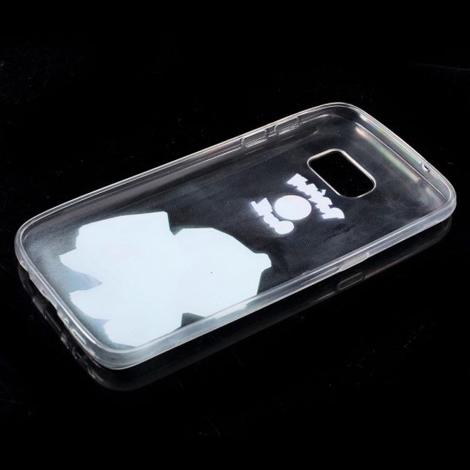 Samsung Galaxy S7 Elastische, dünne Plastik Cover Gummihülle mit Pokemon Bisasam
