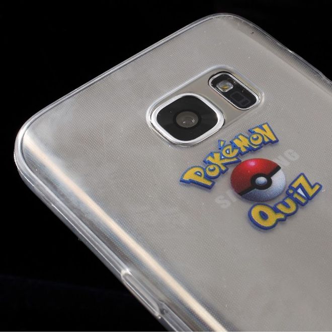 Samsung Galaxy S7 Elastische, dünne Plastik Cover Gummihülle mit Pokemon Sichlor