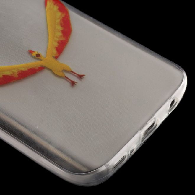 Samsung Galaxy S7 Elastische, dünne Plastik Cover Gummihülle mit Pokemon Lavados